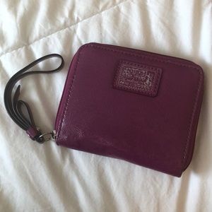 Coach Purple Wristlet